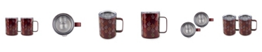 Macy's 16 oz Fall Leaves Insulated Coffee Mugs Set, 2 Piece